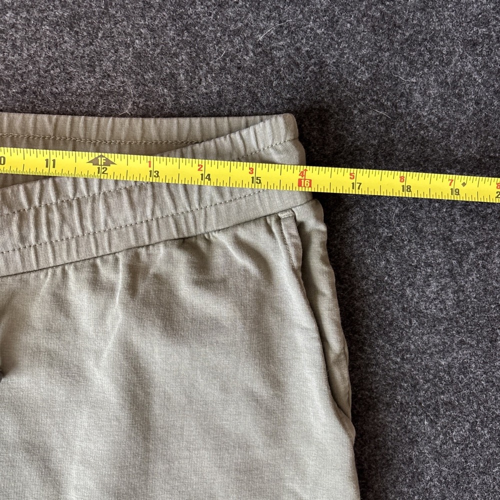 J Jill Embroidered Jogger Pant Size S Olive Green Drawstring Boho Comfort Floral - Picture 9 of 12
